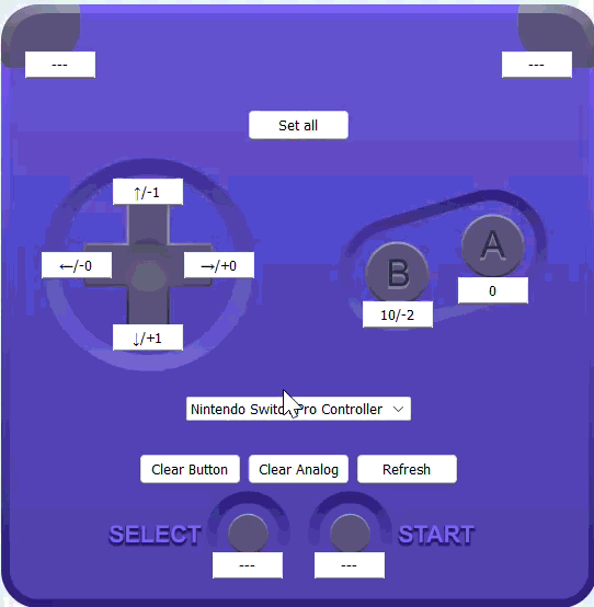 Choose a controller from dropdown
